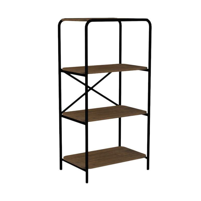 Rak Pajangan Rak Buku JEJU Rangka Besi Serbaguna