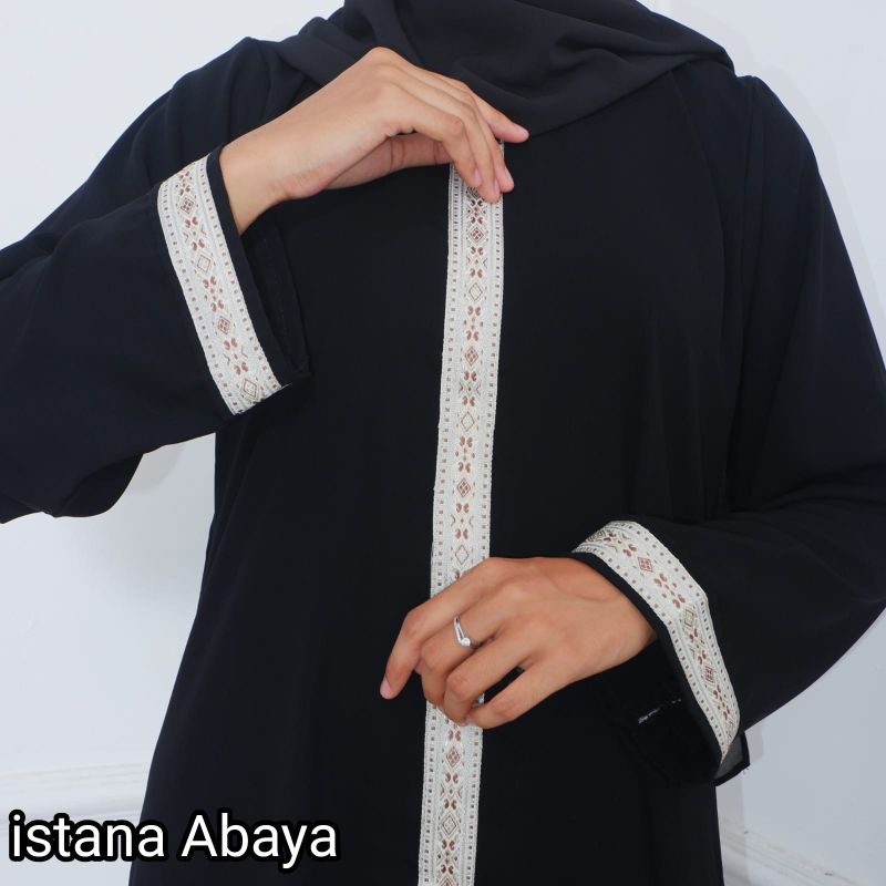 minimalis namun elegan cantik gamis abaya pita turki