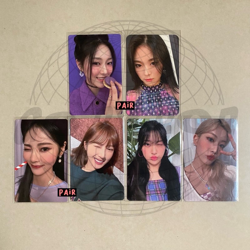 loona hyunjin jinsoul choerry kimlip orbit 4.0 photocard macaroon beret poca pc