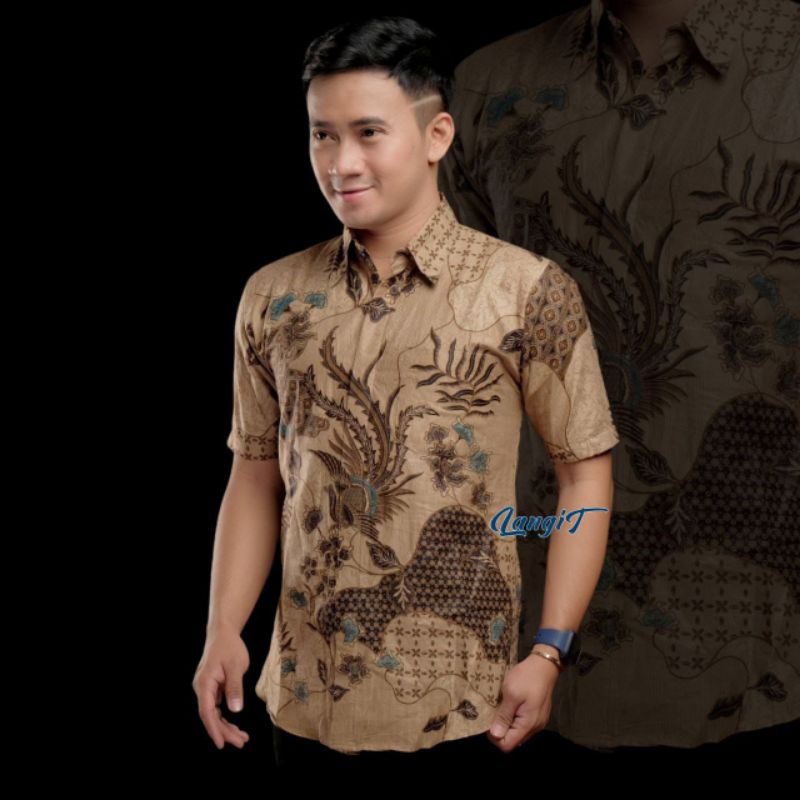 BISA COD Hem Batik Pria Lengan Pendek Terviral Termurah Batik Terbaru