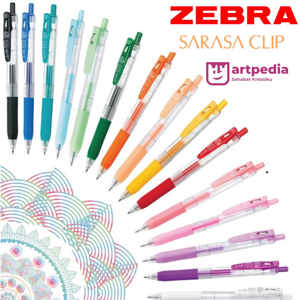

Bolpoin / Pulpen Zebra Sarasa Clip Gel 0,5 Warna Warni Terlaris dan Termurah