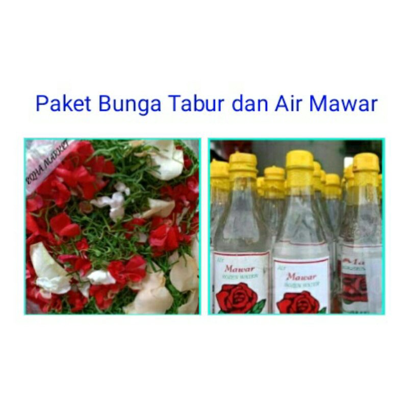 bunga tabur makam kuburan + air mawar 1 paket