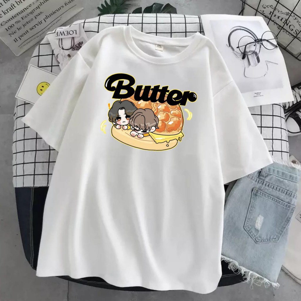 Kaos KPop BTS Butter Wanita Anak Dewasa Murah Oversize Jhope Xxl V Jumbo New Single Release