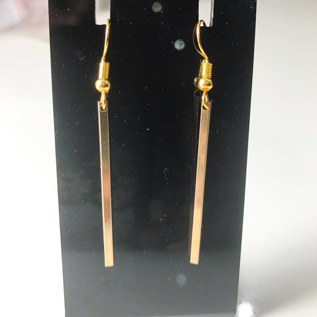 Anting panjang tassel jurai gold import murah berkualitas E04 gold