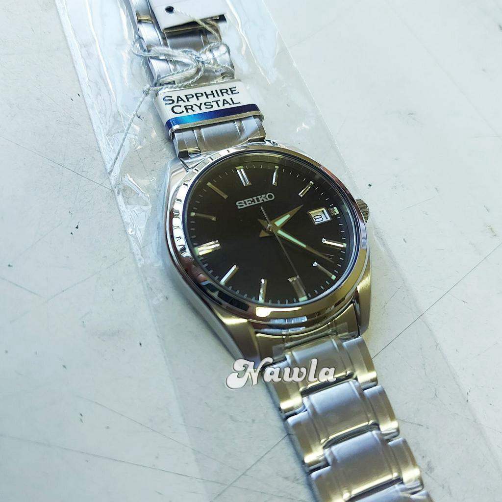 Seiko Quartz SUR311P1 Classic Sapphire Black - Jam Tangan Pria SUR311