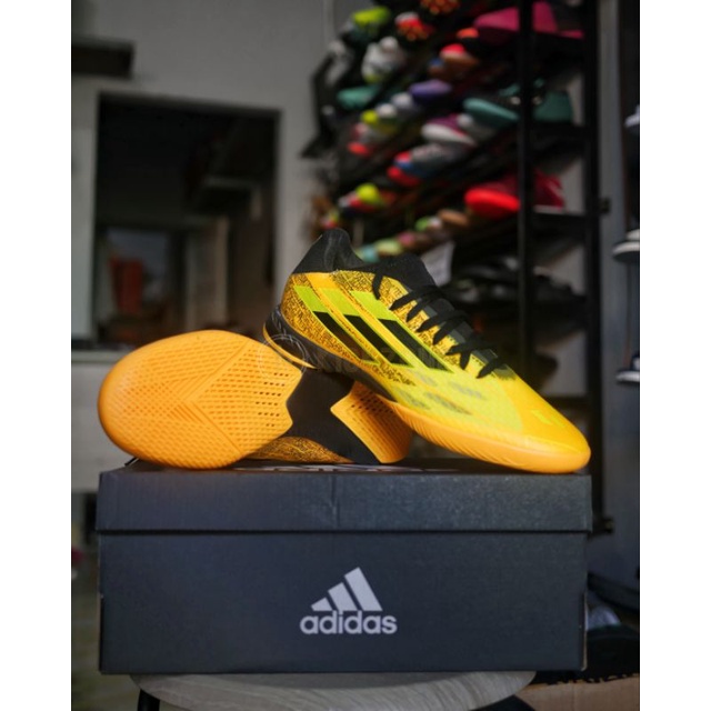 Sepatu Futsal Adidas X Speedflow Messi.3 IN - Yellow GW7421 Original BNIB
