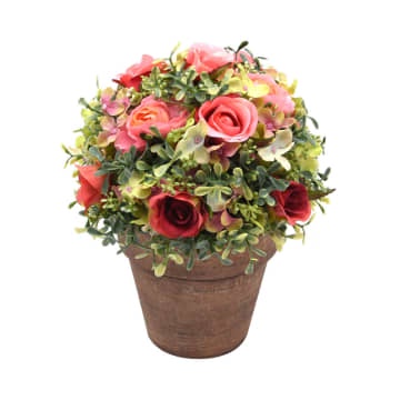 ACE Arthome 20 Cm Bunga Artifisial Rose Boxwood Ball