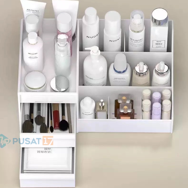 PUSAT17 RAK KOSMETIK DRAWER / KOTAK PENYIMPANAN MAKE UP COSMETIC STORAGE DRAWER BOX / KOTAK MAKEUP LACI RAK MAKEUP LACI-3