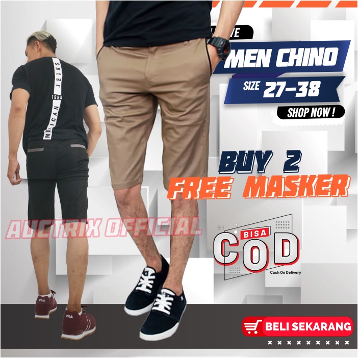 CELANA PENDEK PRIA CHINOS PREMIUM SANTAI DISTRO