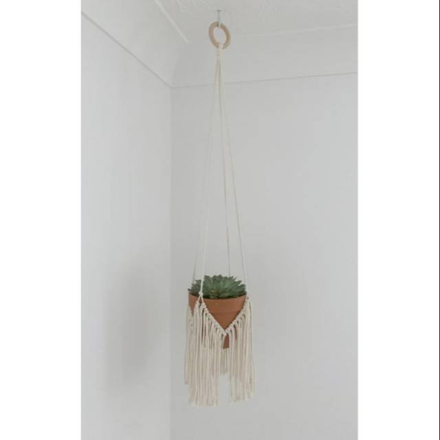 READY STOK) macrame Pot gantung rumbai/ macrame plant hanger