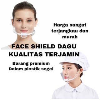face shield mulut/ face shield dagu/ mouthshield/ pelindung mulut transparan