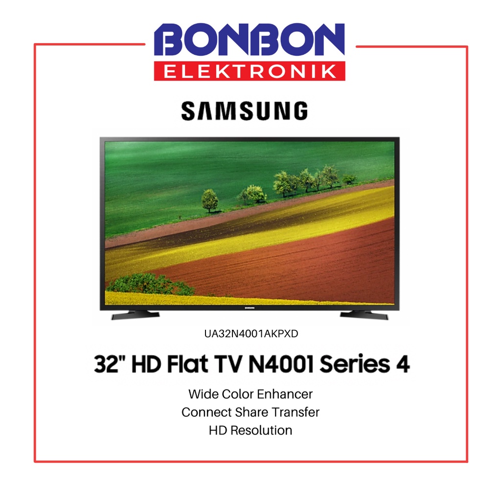 Samsung LED Digital TV 32 Inch UA32N4001AKPXD / 32N4001 N4001 HD Flat