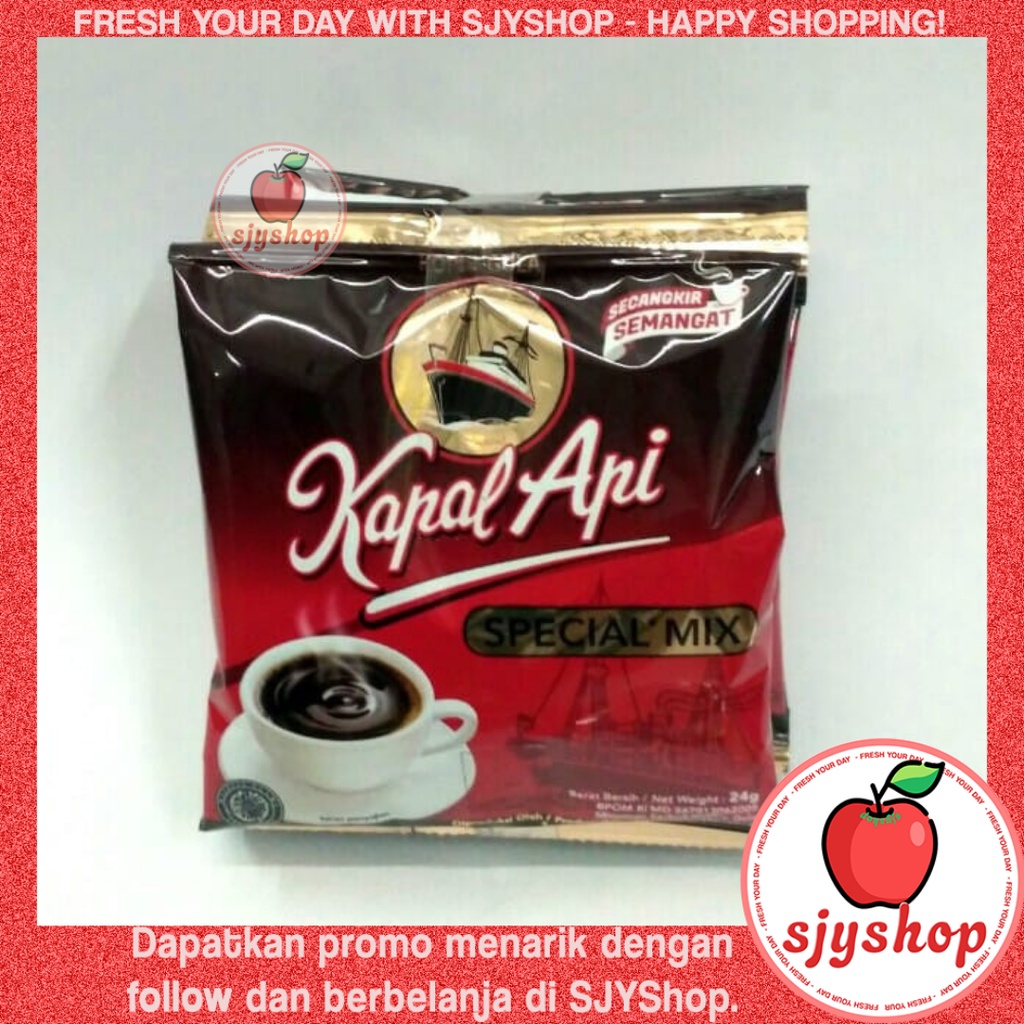 

Kopi Kapal Api Special Mix Sachet isi 5 sachet/ 23gr x 5 sachet / Produk HEMAT - SJYShop