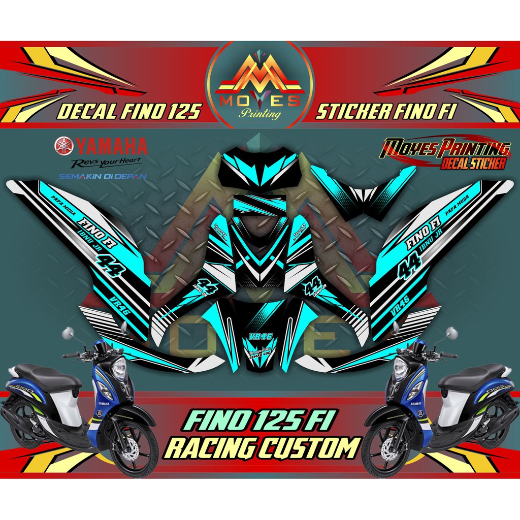 Sticker Full Body Yamaha Fino 125 Fi Decal Stiker Motor Fino Fi