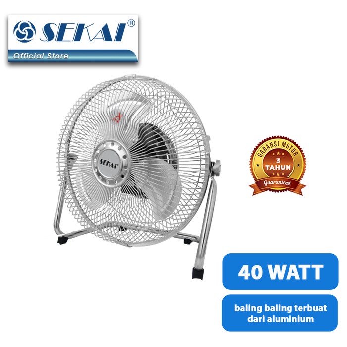 SEKAI Metal Floor Fan 10 Inch HFN1050 Kipas Angin Lantai HFN 1050