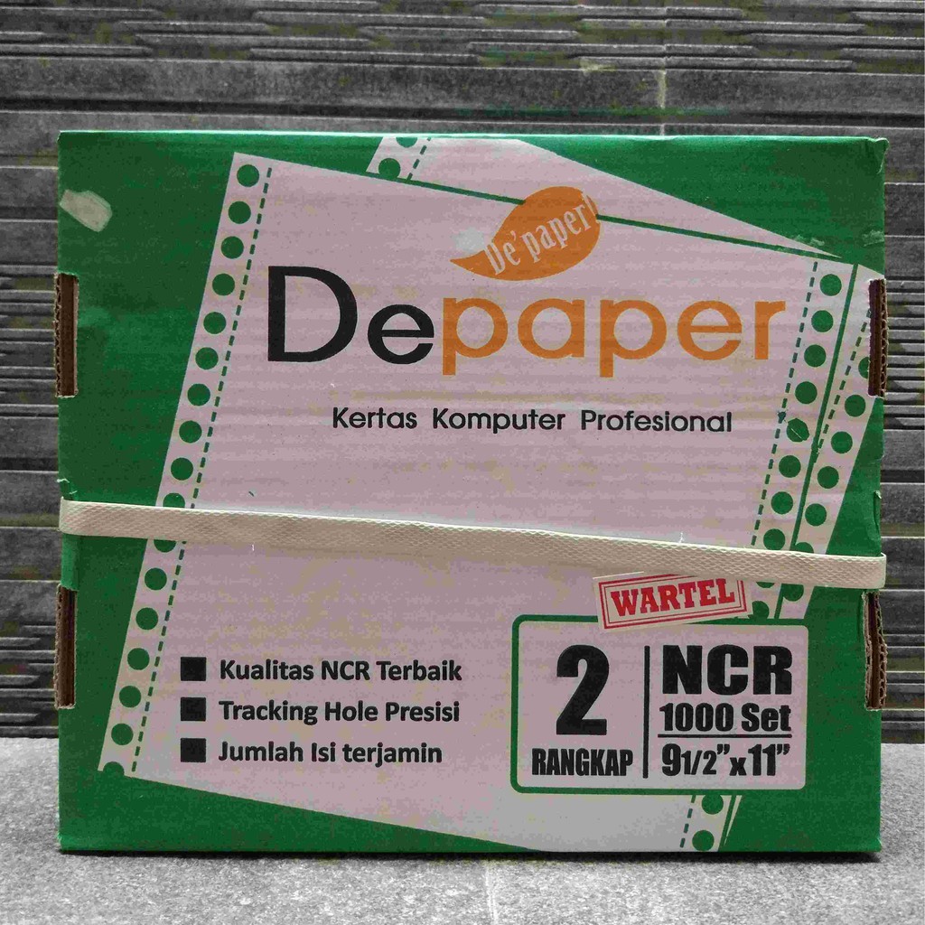 

Continuous Form Depaper K2 Ukuran 9,5 x 11 inch 2 ply Wartel
