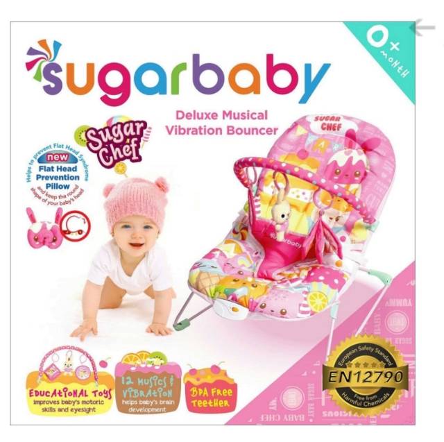 Sugar baby bouncer 1 recline / dudukan tidur bayi. Kursi goyang bayi Sugarbaby-1