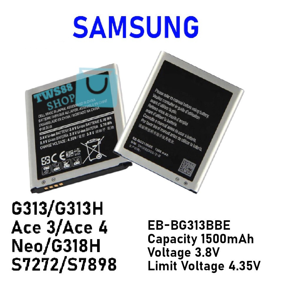 (TWS) Baterai Batre Battery original Samsung G313/ Galaxy V/ Samsung V/ Ace 3/ Ace 4/ j1 mini / J105