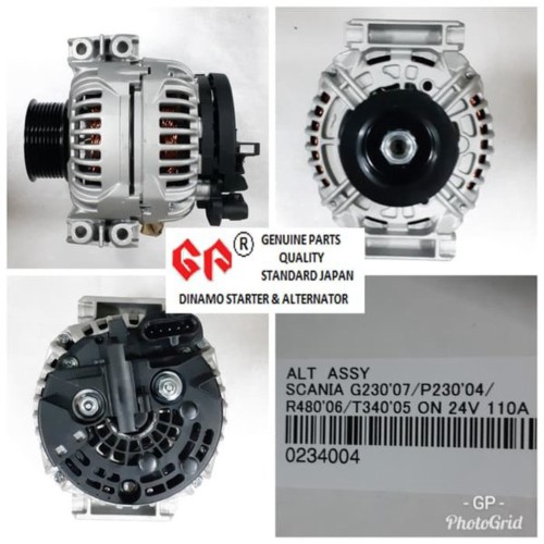 Dinamo Alternator GP Scania G230 2007 ON  P230 2004 ON  R480  R580 2006 ON  T340 2005 ON R580