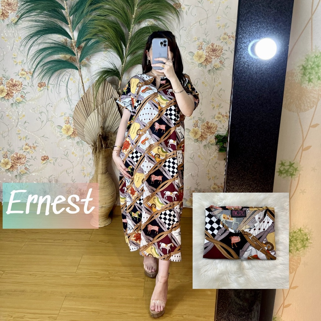 PART1 NCDY HOMEWEAR DASTER PANJANG SEMATA KAKI LD 130cm BUSUI FRIENDLY JUMBO-Ernest