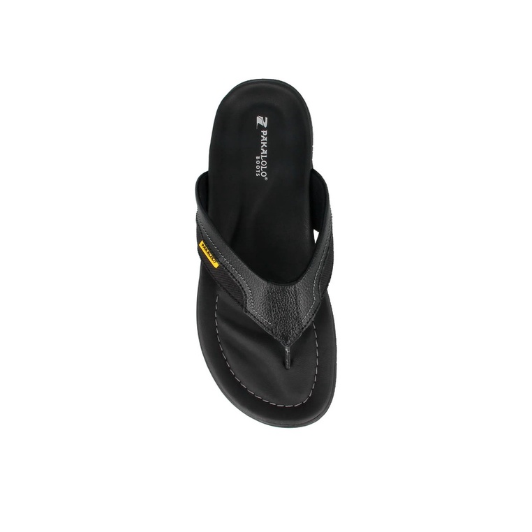 SANDAL JEPIT KULIT PAKALOLO PRIA ORIGINAL CASUAL ASLI BLACK PB41