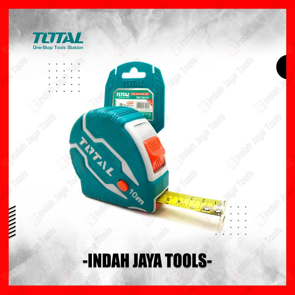 TOTAL TMT126101 Meteran Auto Stop 10 Meter Rol Matic - Measuring Tape