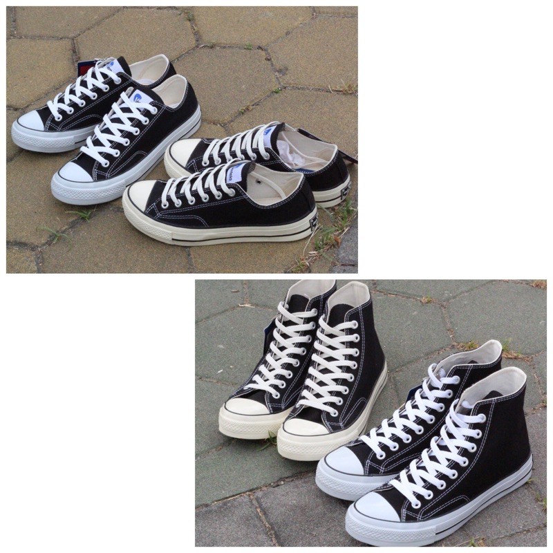  Sepatu  Casual Ventela  Bts high low black White natural 
