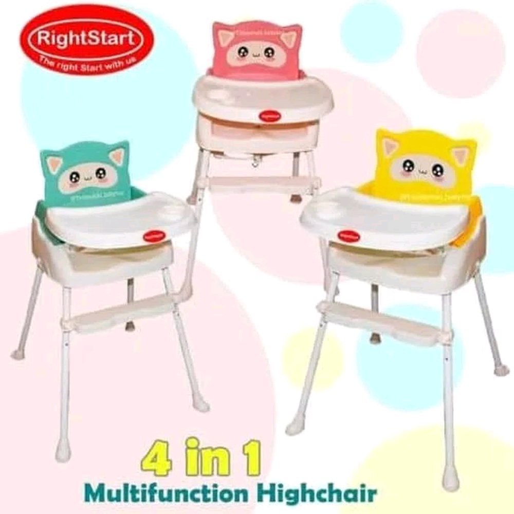 Right start 4in1 high chair flexi/bangku makan bayi