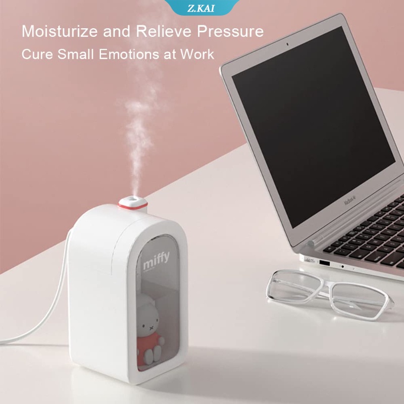 Miffy X MIPOW Humidifier Pelembab Udara Mini Portable Dengan Lampu LED Dan Port USB