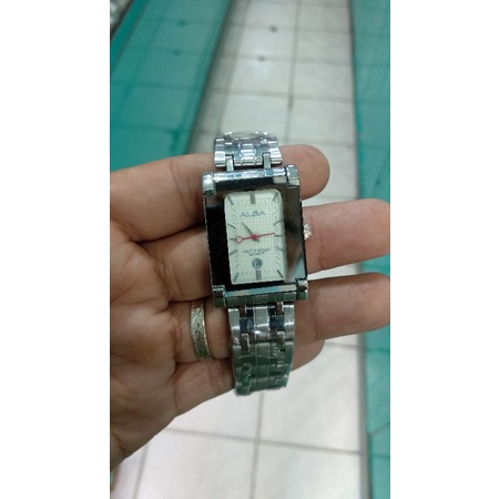 jam tangan wanita ALBA quartz stainles steel jam fashion vintage jam klasik silver jam wanita jam el