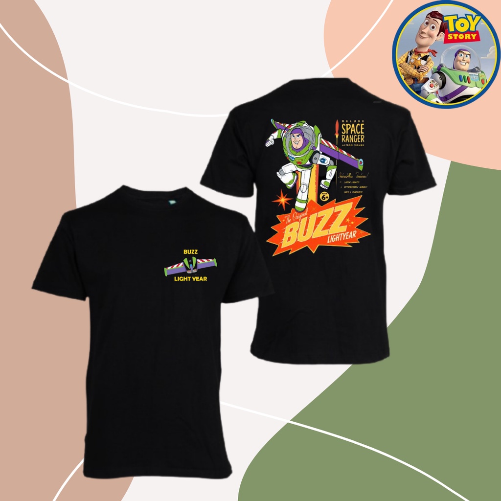 KAOS TOY STORY BUZZ LIGHTYEAR VINTAGE TEE ( OVERSIZE T-SHIRT TOY STORY)