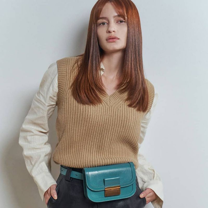 SB C*K Metallic push - Lock Front Flap Bag - Tas Wanita - Premium Quality Sale 4.4 - Bisa COD