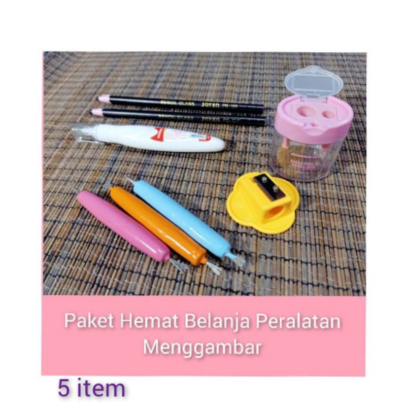 

Rautan Krayon Giotto Pensil Penebal Joyko Alat Kerik Gambar 6 Mata Rautan Dua Lubang Stipo Greebel Peralatan Menggambar