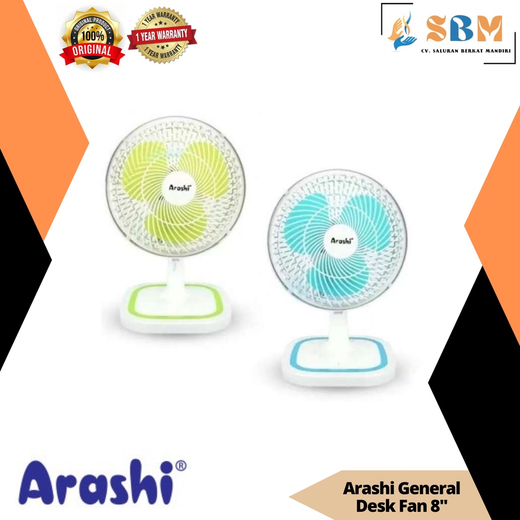 Arashi Kipas Angin General Desk Fan 8"