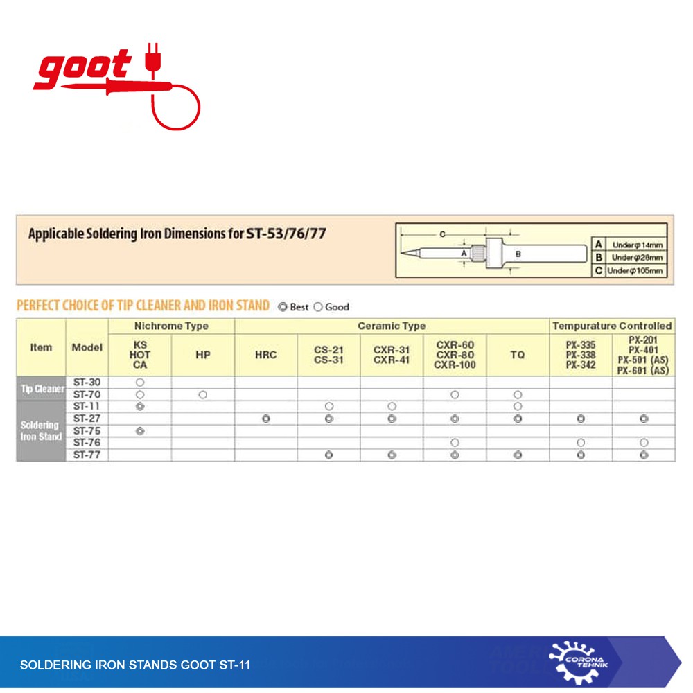 Soldering Iron Stands Goot ST-11