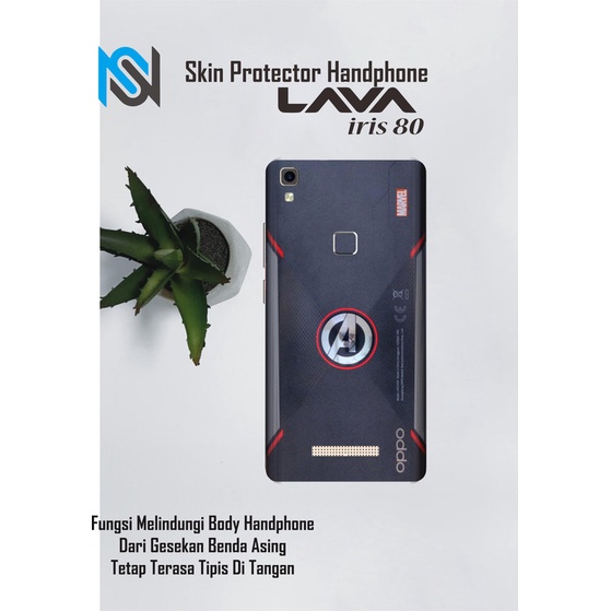 Isi 2pcs Garskin Hp Lava iris 80 Motif ave - Free Custom Motif