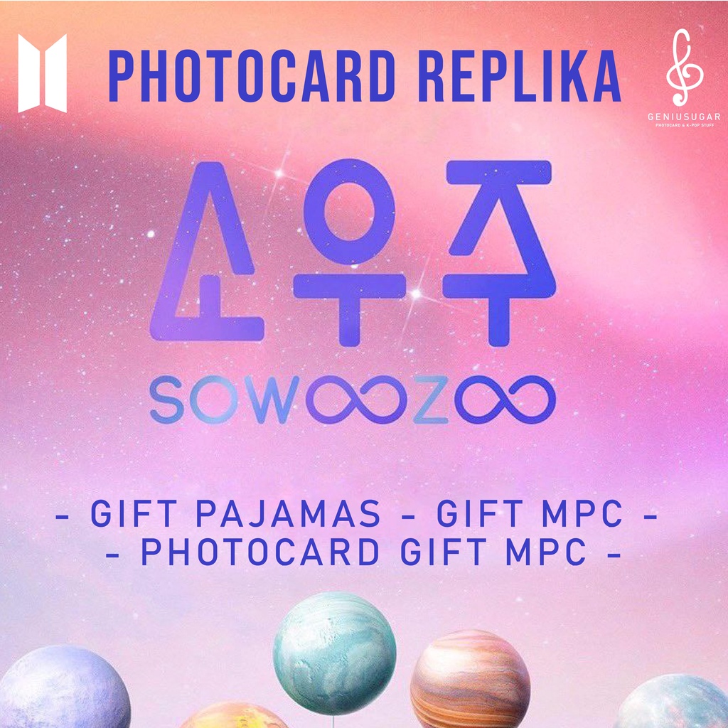 [REPLIKA BTS] PHOTOCARD SOWOOZOO PAJAMA MPC UNOFFICIAL