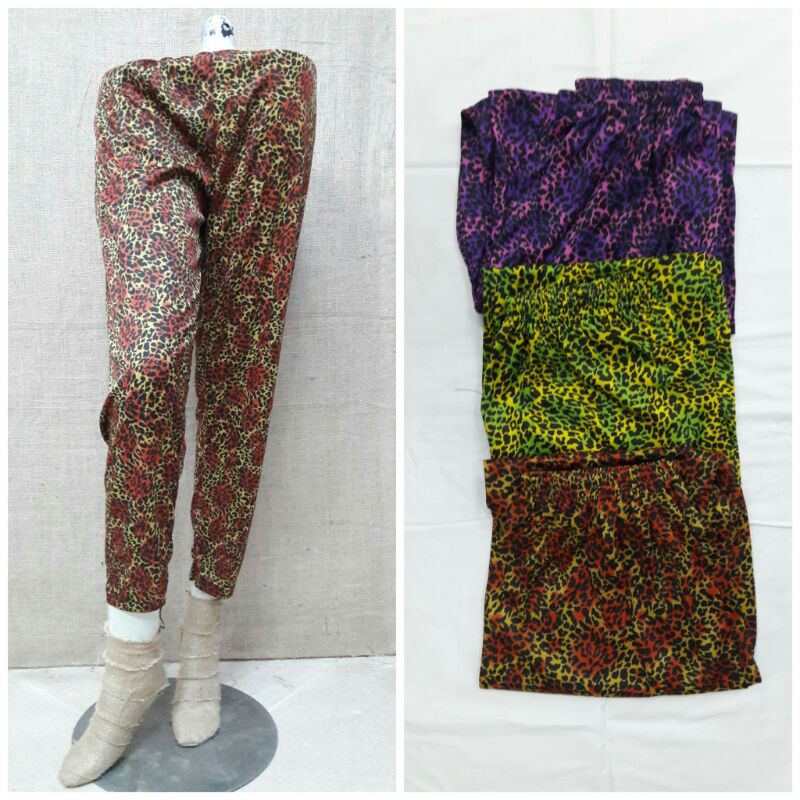 Celana Leging Hyget Corak Macan