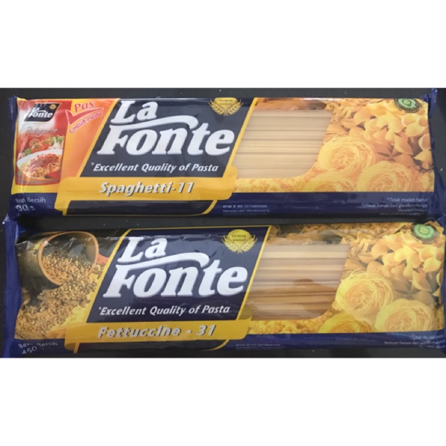 

La fonte pasta 450gr (spagetti & fettuccine)