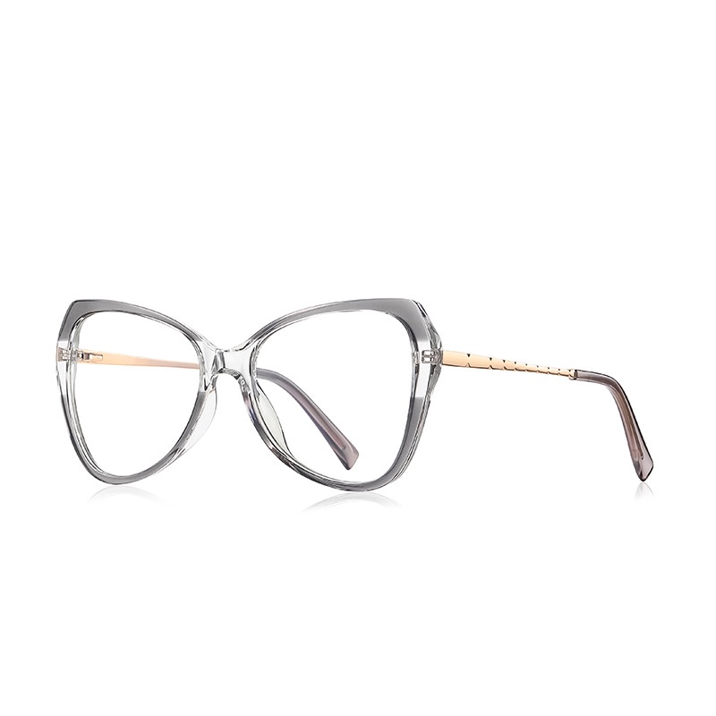 Kacamata Anti Blue Light Model Butterfly Frame Metal Gaya Barat TR90 Untuk Wanita