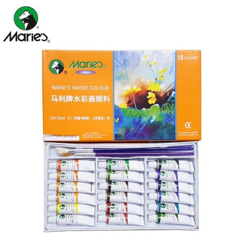 

CAT AIR MARIES WATERCOLOR 1 SET ISI 18 PCS COLORS - E1327