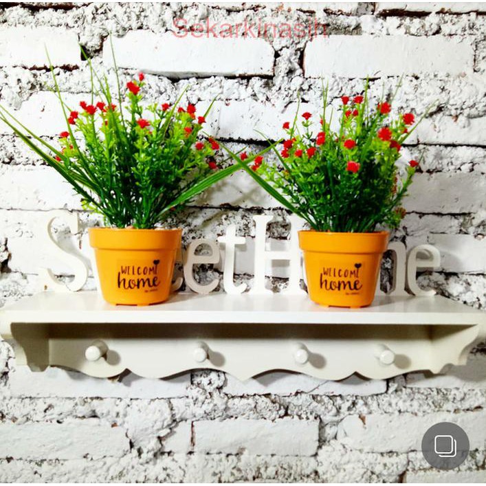 bunga artificial plastik dekorasi rumah rumput sintetis