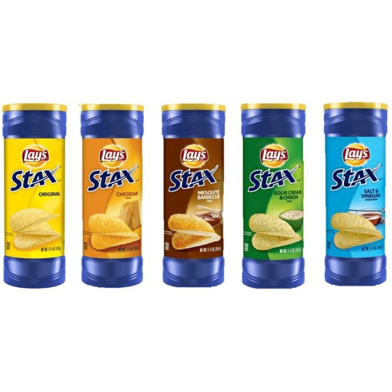 

Lays Stax 155.9gr (5.5 oz) - keripik kentang lays impor usa