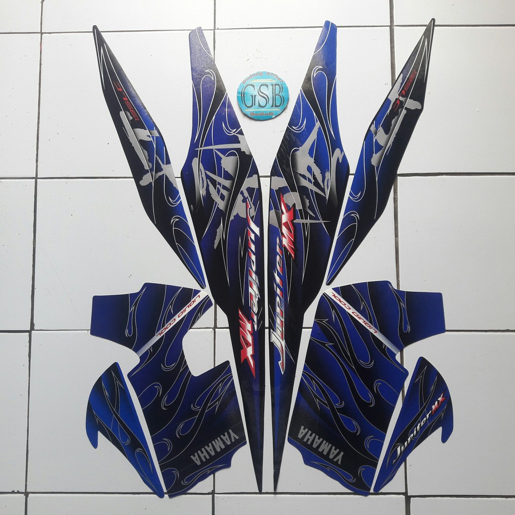 Stiker Motor Striping Motor Yamaha Jupiter Mx 2008 Shopee Indonesia