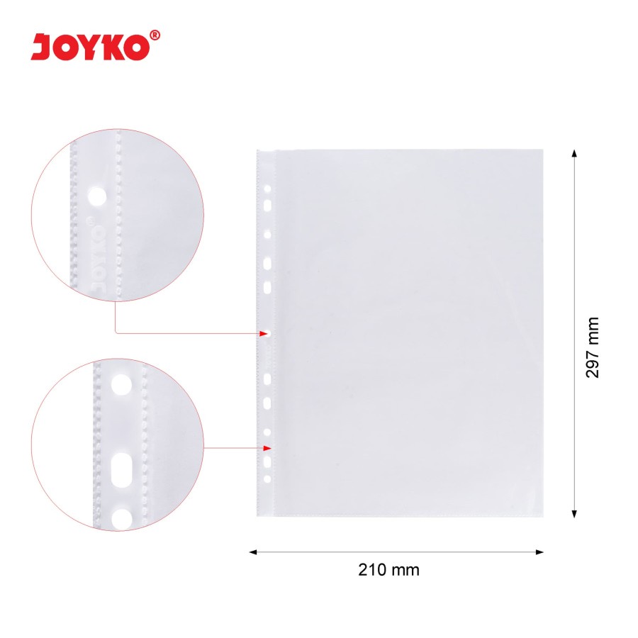 Sheet Protector Pelindung Kertas Joyko SHP-202-10 A4 isi 10 Pcs