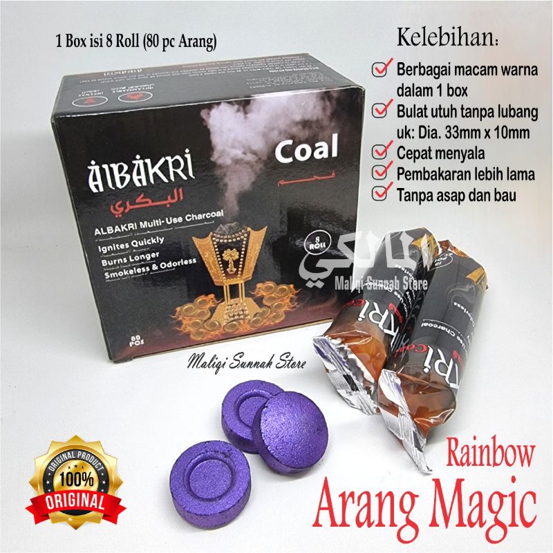 Arang Magic Warna / Arang Rainbow 1 Box