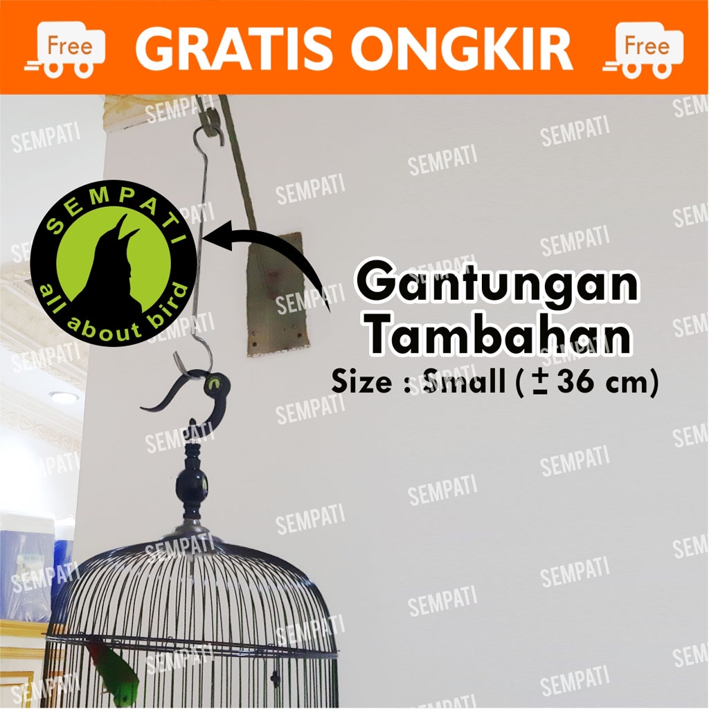 GANTUNGAN BESI SAMBUNGAN POLOS UNTUK TAMBAHAN PERPANJANGAN SANGKAR KANDANG BURUNG UKURAN KECIL GTSPD