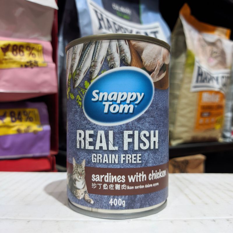 Snappy Tom Sardine with Chicken 400gr - Makanan Kucing Kaleng