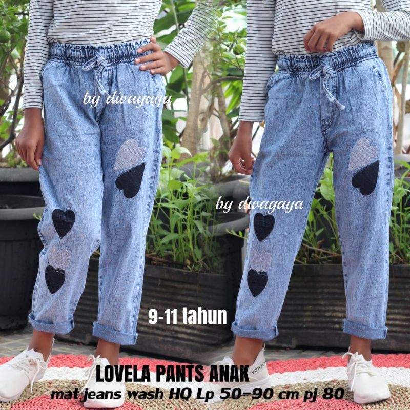 CELANA JEANS ANAK TANGGUNG LOVELA 9-11 TAHUN