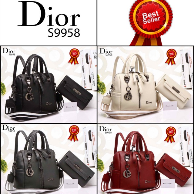 TAS CHRISTIAN Dior Mellane Femme Backpack With Wallet 2in1 Multi Fungtion Smooth Leather ( S9958 )#